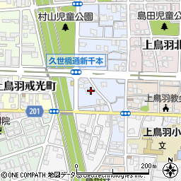 京都府京都市南区上鳥羽南村山町4周辺の地図