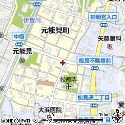 愛知県岡崎市元能見町162周辺の地図