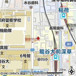 〒612-0015 京都府京都市伏見区深草ススハキ町の地図