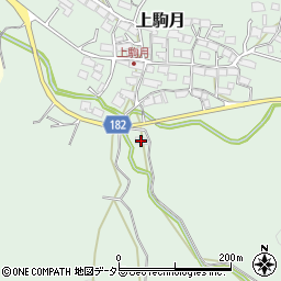滋賀県蒲生郡日野町上駒月600周辺の地図
