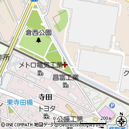 池浦西公園トイレ周辺の地図