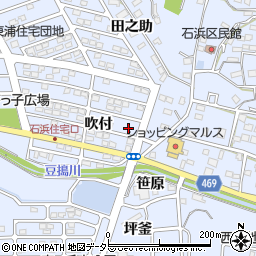 愛知県知多郡東浦町石浜吹付周辺の地図