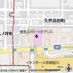 nana’s green tea イオンモール京都桂川店周辺の地図