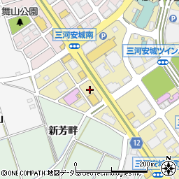 タイムズゆう遊空間三河安城店駐車場周辺の地図