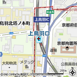上鳥羽口駅周辺の地図
