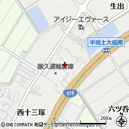 愛知県刈谷市半城土町（大組）周辺の地図