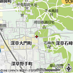 京都府京都市伏見区深草藪之内町27周辺の地図