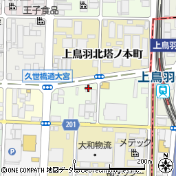 京都府京都市南区上鳥羽南塔ノ本町7周辺の地図