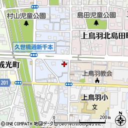 京都府京都市南区上鳥羽南村山町43周辺の地図