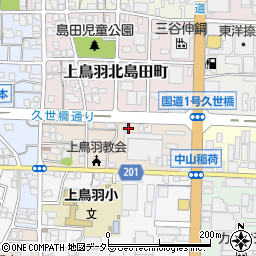 京都府京都市南区上鳥羽南島田町56周辺の地図