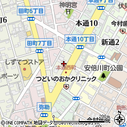 静岡県静岡市葵区本通西町23周辺の地図