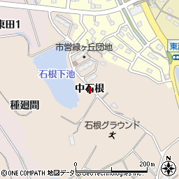 愛知県知多市日長中石根周辺の地図