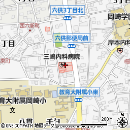 三嶋内科病院周辺の地図