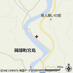 静岡県藤枝市岡部町宮島859周辺の地図