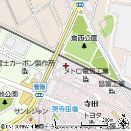 愛知県安城市横山町狐穴周辺の地図