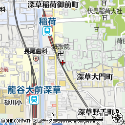 京都府京都市伏見区深草藪之内町2周辺の地図
