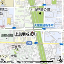 京都府京都市南区上鳥羽戒光町19周辺の地図