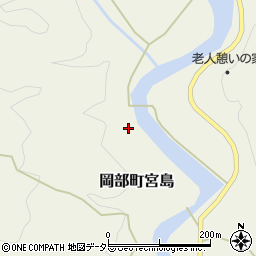 静岡県藤枝市岡部町宮島369周辺の地図