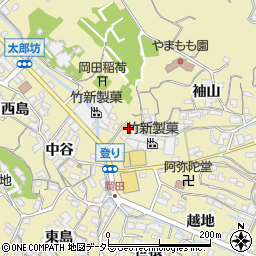 愛知県知多市岡田登り23周辺の地図
