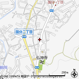 滋賀県大津市国分1丁目23周辺の地図