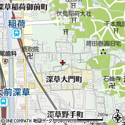 京都府京都市伏見区深草藪之内町20周辺の地図