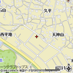 愛知県知多市岡田棚松周辺の地図