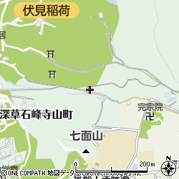 京都府京都市伏見区深草笹山町8周辺の地図