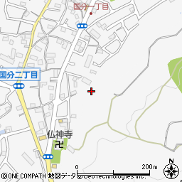 滋賀県大津市国分1丁目22周辺の地図