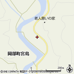 静岡県藤枝市岡部町宮島863周辺の地図