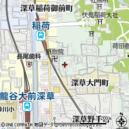 京都府京都市伏見区深草藪之内町6周辺の地図