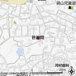 愛知県知多市八幡笹廻間周辺の地図