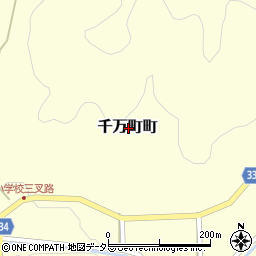 愛知県岡崎市千万町町周辺の地図
