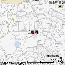 愛知県知多市八幡（笹廻間）周辺の地図