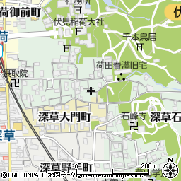 京都府京都市伏見区深草藪之内町25-13周辺の地図