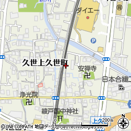 京都府京都市南区久世上久世町580周辺の地図