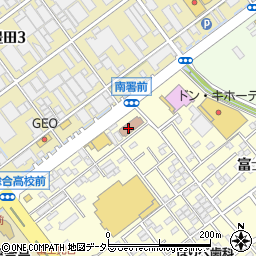 静岡南警察署周辺の地図