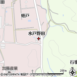 愛知県岡崎市田口町水戸野田周辺の地図