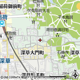京都府京都市伏見区深草藪之内町25-3周辺の地図