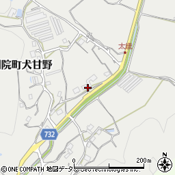 京都府亀岡市西別院町犬甘野太歳周辺の地図