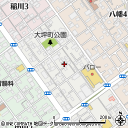 静岡県静岡市駿河区大坪町周辺の地図