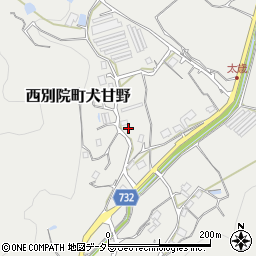 京都府亀岡市西別院町犬甘野下菖蒲谷周辺の地図