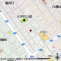 静岡県静岡市駿河区大坪町周辺の地図