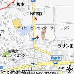 京都府向日市物集女町池ノ裏周辺の地図