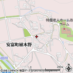 兵庫県姫路市安富町植木野397周辺の地図