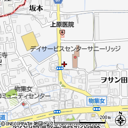 京都府向日市物集女町（池ノ裏）周辺の地図