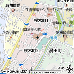 静岡県伊東市桜木町周辺の地図
