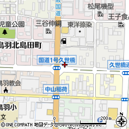 京都府京都市南区上鳥羽北花名町14周辺の地図