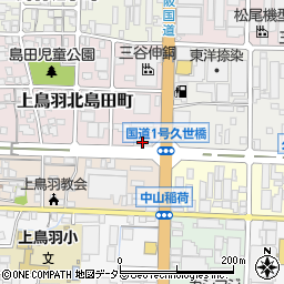 京都中央信用金庫上鳥羽支店周辺の地図