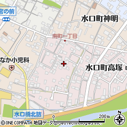 滋賀県甲賀市水口町高塚周辺の地図