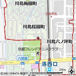 京都府京都市西京区川島桜園町80周辺の地図